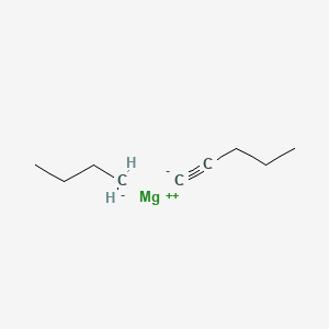 molecular formula C9H16Mg B14340661 magnesium;butane;pent-1-yne CAS No. 105825-98-7
