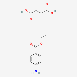 molecular formula C13H17NO6 B14340683 Anesthesine succinate CAS No. 107948-46-9