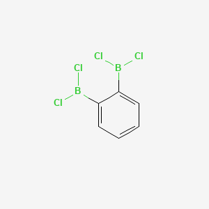molecular formula C6H4B2Cl4 B14340685 1,2-Bis(dichloroboryl)benzene CAS No. 107134-81-6