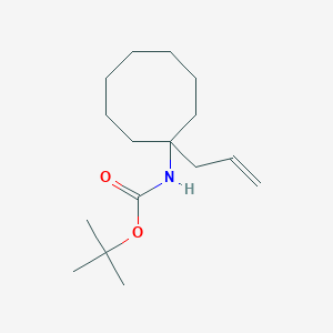 molecular formula C16H29NO2 B1434069 N-Boc-1-烯丙基-1-氨基环辛烷 CAS No. 1335042-78-8