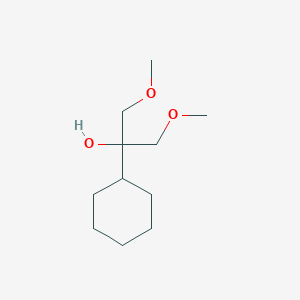 molecular formula C11H22O3 B1434073 2-Cyclohexyl-1,3-dimethoxy-2-propanol CAS No. 104431-10-9