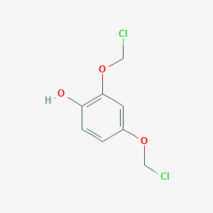 molecular formula C8H8Cl2O3 B14340739 2,4-Bis(chloromethoxy)phenol CAS No. 93095-62-6