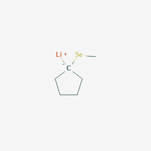 molecular formula C6H11LiSe B14340790 lithium;methylselanylcyclopentane CAS No. 105593-81-5
