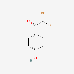 molecular formula C8H6Br2O2 B14340797 Ethanone, 2,2-dibromo-1-(4-hydroxyphenyl)- CAS No. 92596-96-8