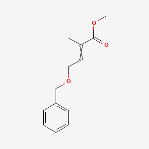 molecular formula C13H16O3 B14340800 Methyl 4-(benzyloxy)-2-methylbut-2-enoate CAS No. 101376-73-2