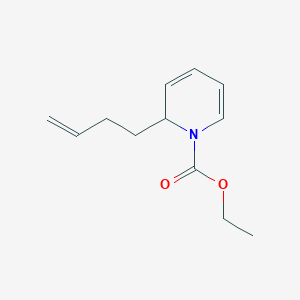 molecular formula C12H17NO2 B14340813 Ethyl 2-(but-3-en-1-yl)pyridine-1(2H)-carboxylate CAS No. 99240-25-2