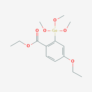 molecular formula C14H22GeO6 B14340817 Ethyl 4-ethoxy-2-(trimethoxygermyl)benzoate CAS No. 96131-85-0