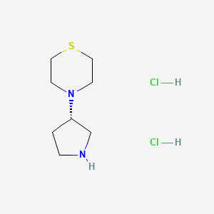 molecular formula C8H18Cl2N2S B1434083 (S)-4-(Pyrrolidin-3-yl)thiomorpholine 2HCl CAS No. 666852-87-5