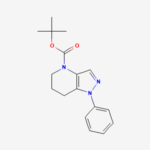 1-Phenyl-1,5,6,7-tetrahydro-pyrazolo[4,3-b]pyridine-4-carboxylic acid tert-butyl ester
