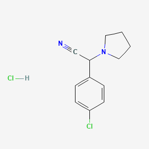2-(4-Chlorophenyl)-2-pyrrolidin-1-yl-acetonitrile hydrochloride