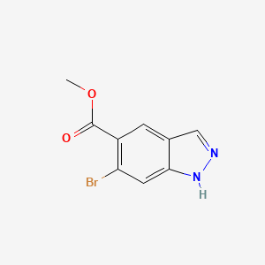 molecular formula C9H7BrN2O2 B1434090 Methyl 6-bromo-1H-indazole-5-carboxylate CAS No. 1396762-16-5