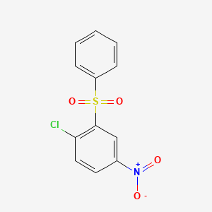 molecular formula C12H8ClNO4S B14340908 Benzene, 1-chloro-4-nitro-2-(phenylsulfonyl)- CAS No. 104094-47-5