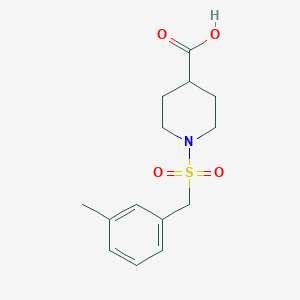 1-[(3-Methylbenzyl)sulfonyl]piperidine-4-carboxylic acid