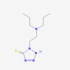 molecular formula C9H19N5S B14340928 1-[2-(Dipropylamino)ethyl]-1,2-dihydro-5H-tetrazole-5-thione CAS No. 98318-35-5