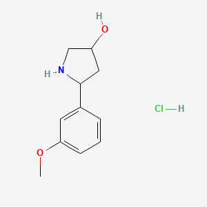 5-(3-Methoxyphenyl)pyrrolidin-3-ol hydrochloride