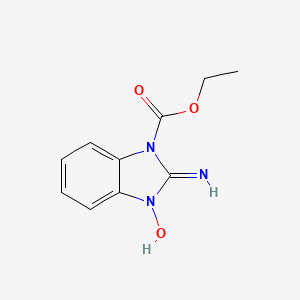 molecular formula C10H11N3O3 B14340978 Ethyl 3-hydroxy-2-imino-2,3-dihydro-1H-benzimidazole-1-carboxylate CAS No. 93624-00-1
