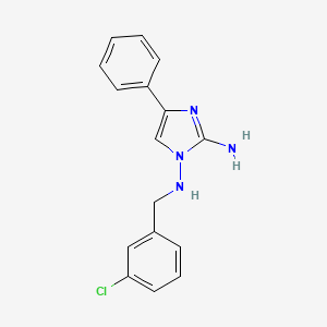 molecular formula C16H15ClN4 B1434099 N1-(3-Chlorobenzyl)-4-phenyl-1H-imidazole-1,2-diamine CAS No. 1987270-59-6