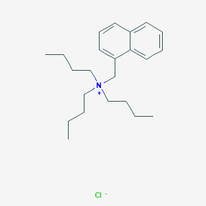 molecular formula C23H36ClN B14340990 N,N-Dibutyl-N-[(naphthalen-1-yl)methyl]butan-1-aminium chloride CAS No. 93838-67-6