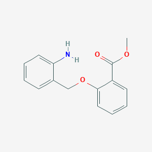 molecular formula C15H15NO3 B14341007 Methyl 2-[(2-aminophenyl)methoxy]benzoate CAS No. 93643-34-6