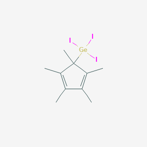 molecular formula C10H15GeI3 B14341015 Triiodo(1,2,3,4,5-pentamethyl-2,4-cyclopentadien-1-yl)germane CAS No. 100311-88-4