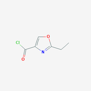 molecular formula C6H6ClNO2 B1434103 2-乙基-1,3-噁唑-4-甲酰氯 CAS No. 1858241-93-6