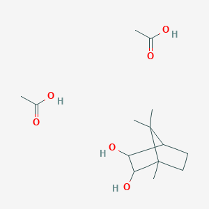 molecular formula C14H26O6 B14341042 Acetic acid--1,7,7-trimethylbicyclo[2.2.1]heptane-2,3-diol (2/1) CAS No. 101053-08-1