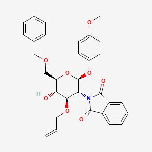 4-Methoxyphenyl 3-O-Allyl-6-O-benzyl-2-deoxy-2-phthalimido-beta-D-glucopyranoside