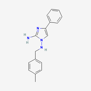 molecular formula C17H18N4 B1434108 N~1~-(4-甲基苄基)-4-苯基-1H-咪唑-1,2-二胺 CAS No. 1614826-50-4