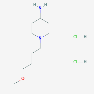 molecular formula C10H24Cl2N2O B1434109 1-(4-Methoxybutyl)piperidin-4-amine dihydrochloride CAS No. 1803586-10-8
