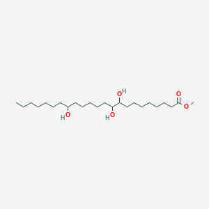 molecular formula C24H48O5 B14341091 Methyl 9,10,16-trihydroxytricosanoate CAS No. 105959-59-9