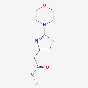 molecular formula C9H11LiN2O3S B1434110 Lithium 2-(2-morpholinothiazol-4-yl)acetate CAS No. 1803586-29-9