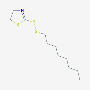 molecular formula C11H21NS3 B14341133 2-(Octyldisulfanyl)-4,5-dihydro-1,3-thiazole CAS No. 94613-57-7