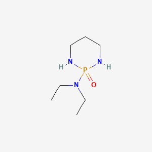 molecular formula C7H18N3OP B14341174 1,3,2-Diazaphosphorine, hexahydro-2-(diethylamino)-, 2-oxide CAS No. 101607-40-3