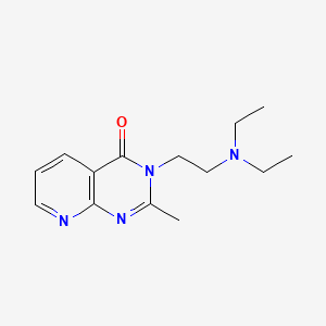 molecular formula C14H20N4O B14341257 Pyrido(2,3-d)pyrimidin-4(3H)-one, 3-(2-(diethylamino)ethyl)-2-methyl- CAS No. 101204-95-9