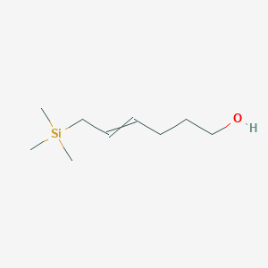 molecular formula C9H20OSi B14341258 6-(Trimethylsilyl)hex-4-en-1-ol CAS No. 97997-91-6