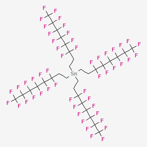 molecular formula C32H16F52Sn B14341266 Tetrakis(3,3,4,4,5,5,6,6,7,7,8,8,8-tridecafluorooctyl)stannane CAS No. 96325-98-3