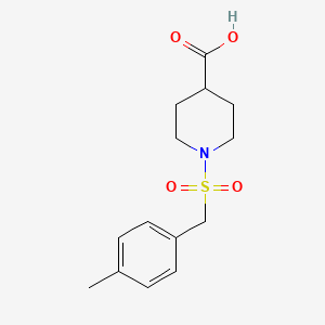 molecular formula C14H19NO4S B1434128 1-[(4-Methylbenzyl)sulfonyl]piperidine-4-carboxylic acid CAS No. 1858256-76-4