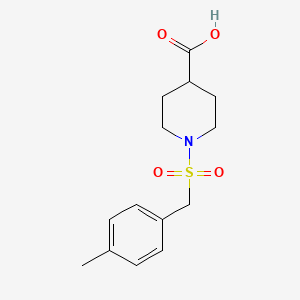 1-[(4-Methylbenzyl)sulfonyl]piperidine-4-carboxylic acid