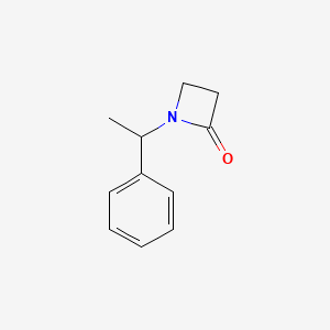 molecular formula C11H13NO B14341289 1-(1-Phenylethyl)azetidin-2-one CAS No. 101067-47-4