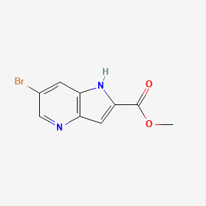 molecular formula C9H7BrN2O2 B1434138 methyl 6-bromo-1H-pyrrolo[3,2-b]pyridine-2-carboxylate CAS No. 1352492-16-0