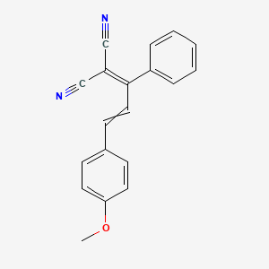 molecular formula C19H14N2O B14341398 [3-(4-Methoxyphenyl)-1-phenylprop-2-en-1-ylidene]propanedinitrile CAS No. 104751-33-9