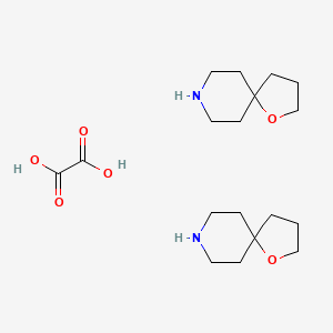 molecular formula C18H32N2O6 B1434140 1-Oxa-8-azaspiro[4.5]decane hemioxalate CAS No. 1523606-45-2