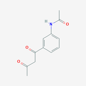 molecular formula C12H13NO3 B1434143 N-[3-(3-氧代丁酰)苯基]乙酰胺 CAS No. 88636-74-2