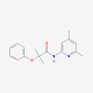 molecular formula C17H20N2O2 B14341466 N-(4,6-Dimethylpyridin-2-yl)-2-methyl-2-phenoxypropanamide CAS No. 105549-69-7