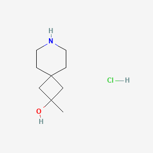 molecular formula C9H18ClNO B1434147 2-Methyl-7-azaspiro[3.5]nonan-2-ol hydrochloride CAS No. 1630907-15-1