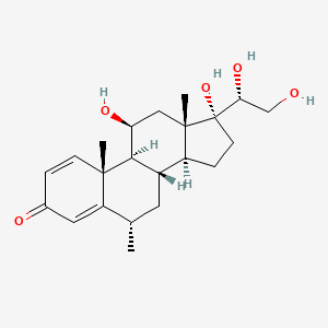 molecular formula C22H32O5 B1434160 20-Hydroxy methylprednisolone, (20R)- CAS No. 387-65-5