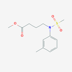 Methyl 4-[(3-methylphenyl)(methylsulfonyl)amino]butanoate