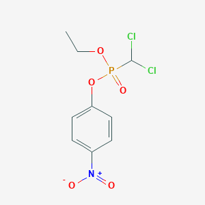 molecular formula C9H10Cl2NO5P B14341668 Ethyl 4-nitrophenyl (dichloromethyl)phosphonate CAS No. 106260-11-1