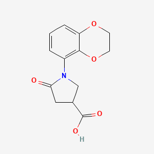 1-(2,3-Dihydro-1,4-benzodioxin-5-yl)-5-oxopyrrolidine-3-carboxylic acid