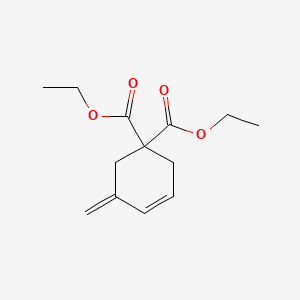 molecular formula C13H18O4 B14341720 Diethyl 5-methylidenecyclohex-3-ene-1,1-dicarboxylate CAS No. 94922-12-0